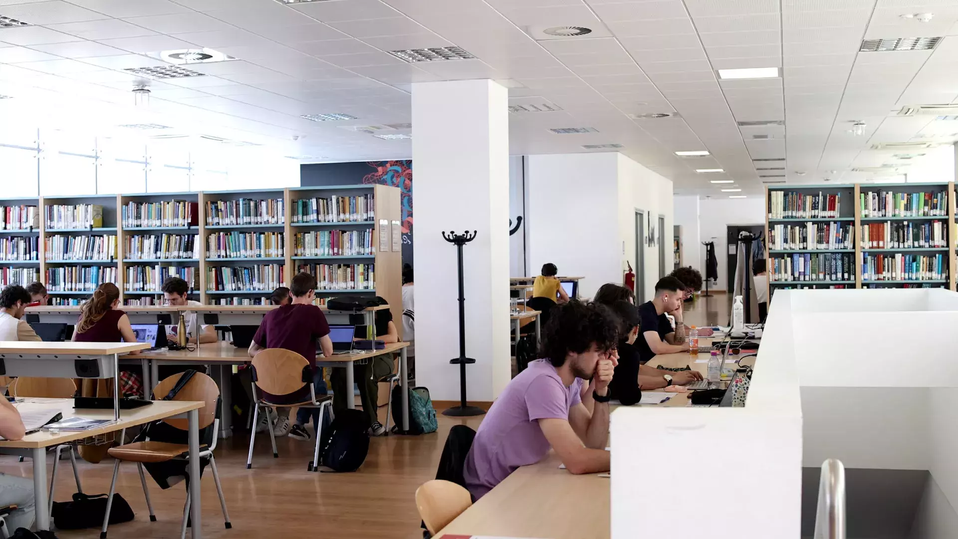 Studenti e studentesse che studiano nella BUR